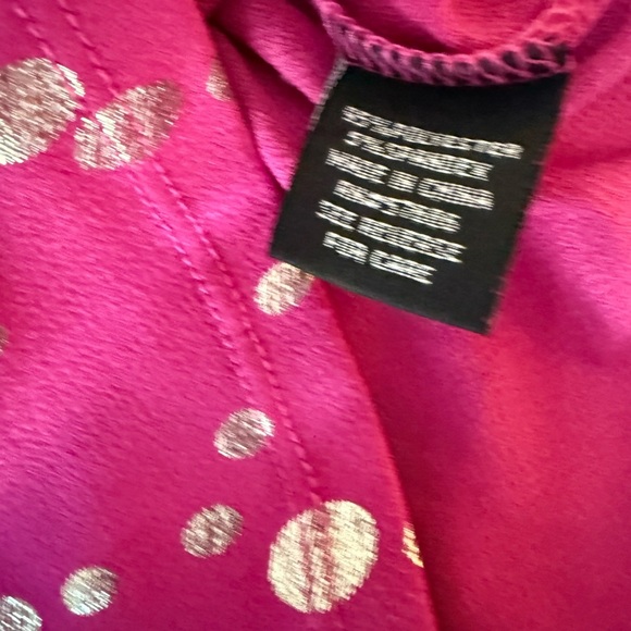 Louise Harris Pink and Gold Polka Dot Blouse Excellent condition, size Medium - Picture 7 of 7